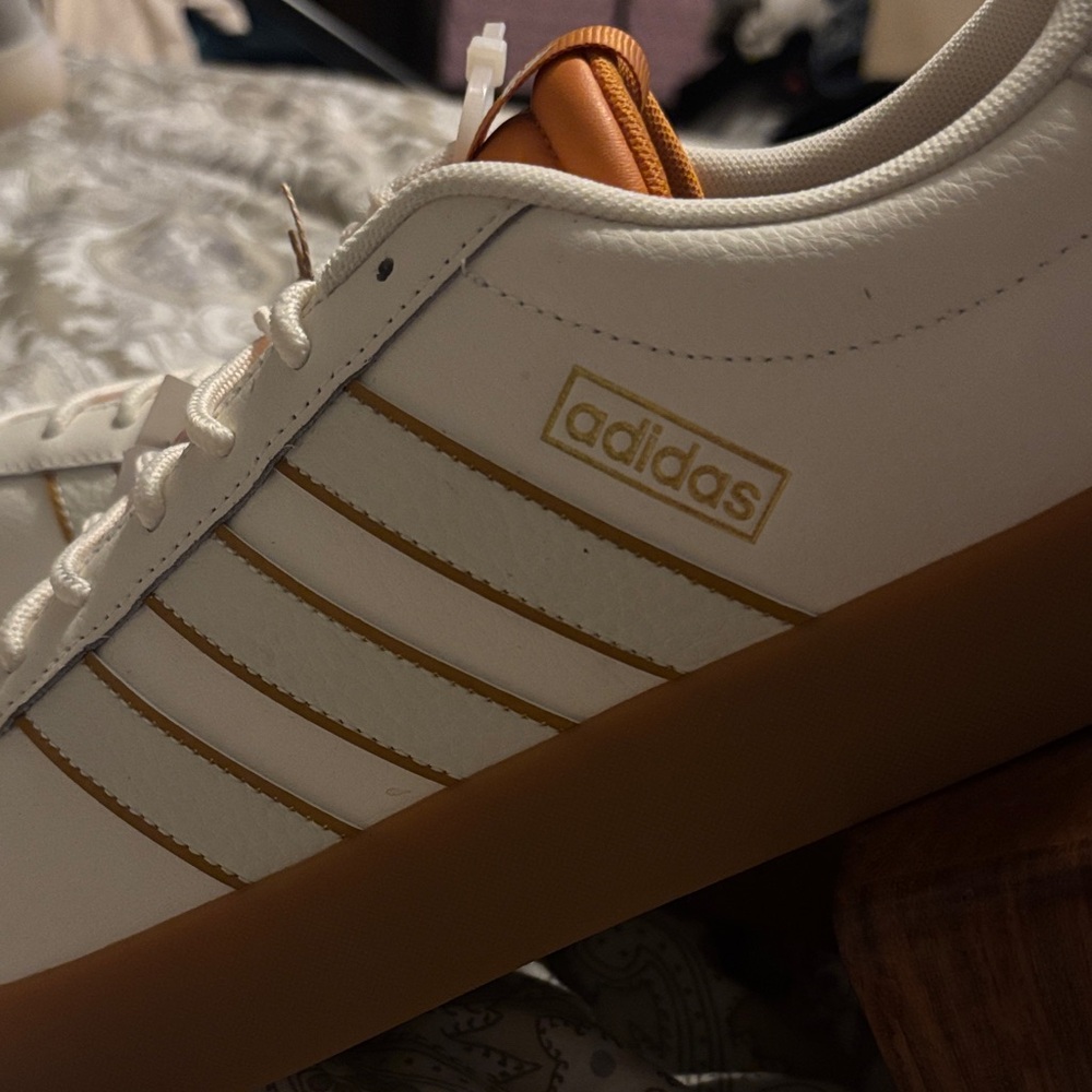 Adidas White and Orange Casual Shoes - Picture 5 of 10